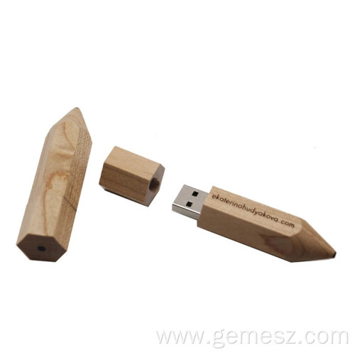 Gift Wooden Pencil USB Flash Drive 32GB